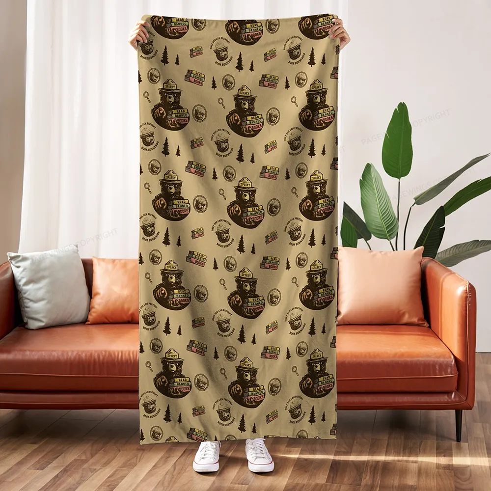 Pagewings Only You Can Prevent Book Burnings Blanket