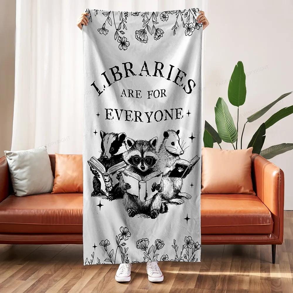 Pagewings Libraries Are For Everyone Blanket
