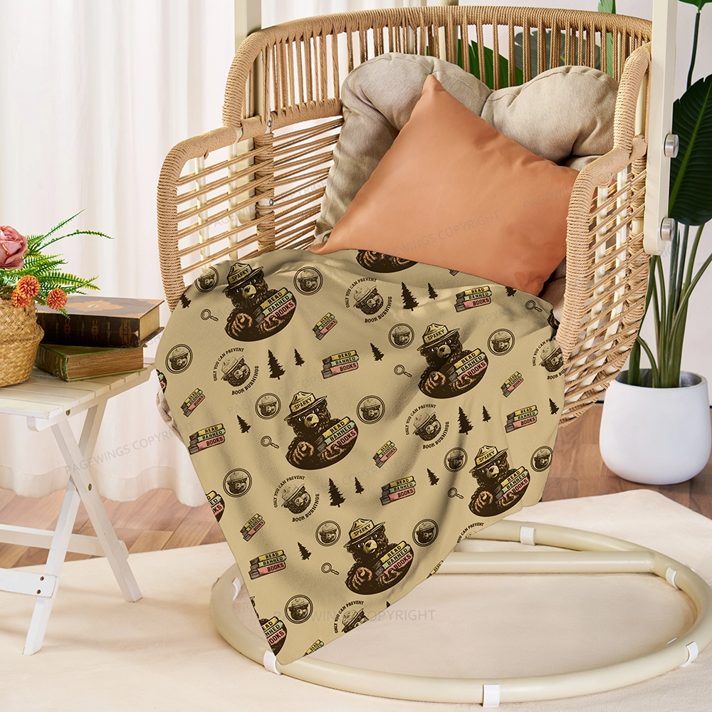 Pagewings Only You Can Prevent Book Burnings Blanket