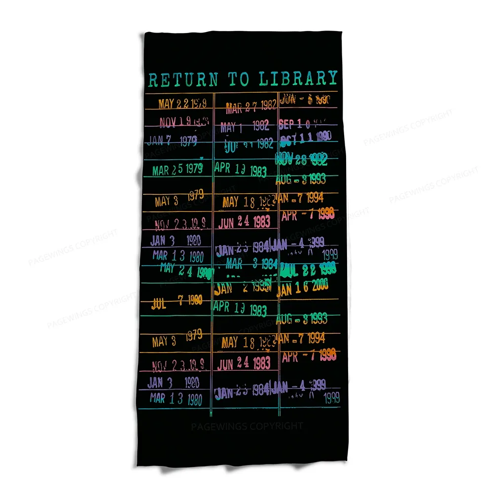 Pagewings Return To Library Unisex Blanket