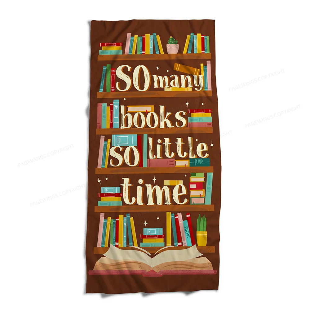 Pagewings So Many Books So Little Time Blanket