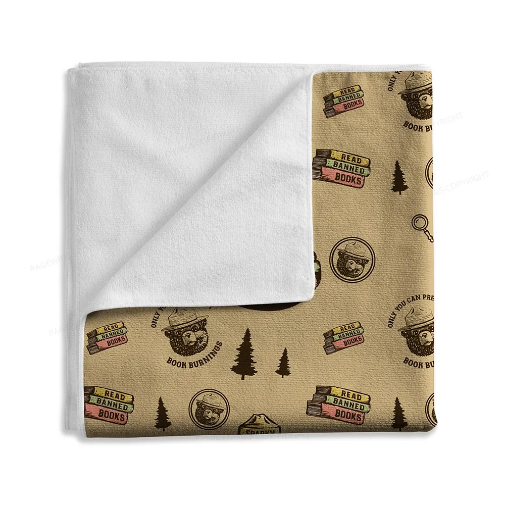Pagewings Only You Can Prevent Book Burnings Blanket