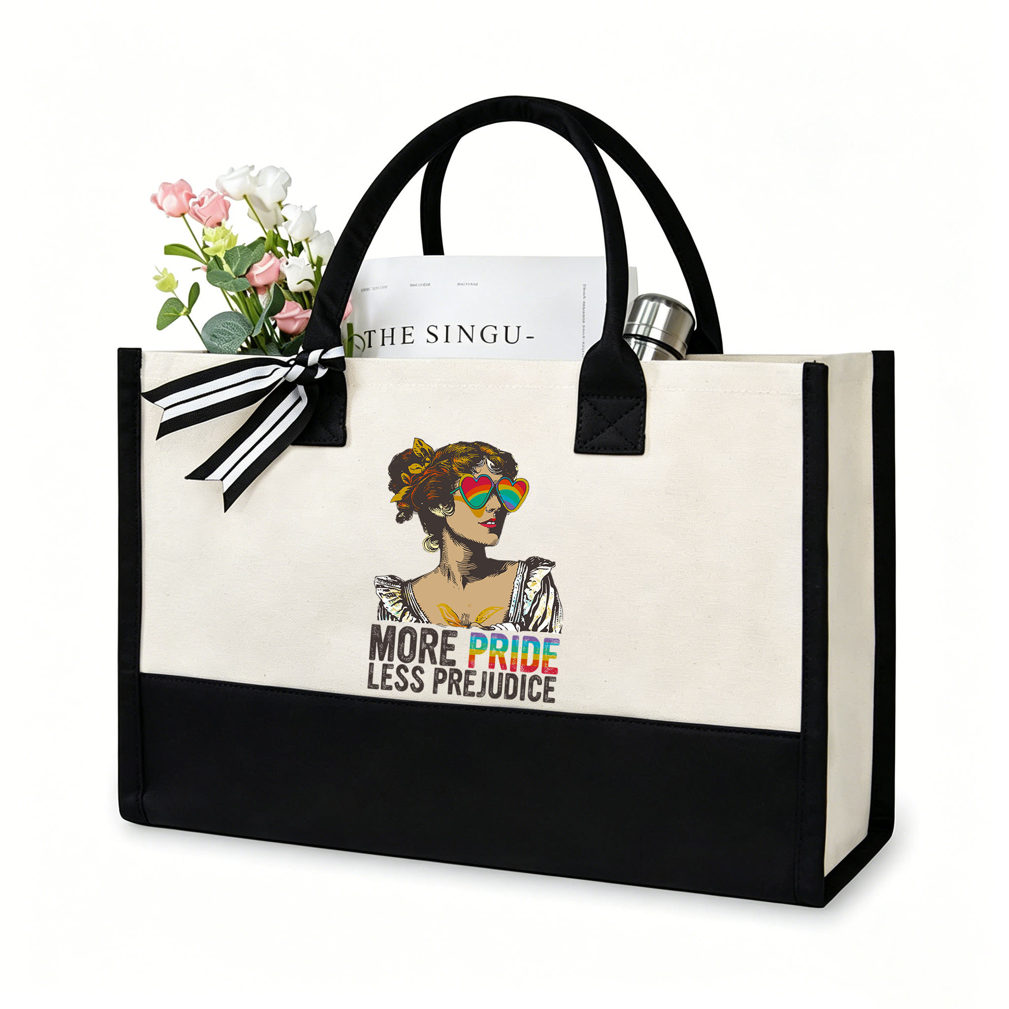 Pagewings More Pride Less Prejudice11676 Large Tote Bag