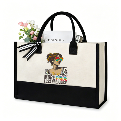 Pagewings More Pride Less Prejudice11676 Large Tote Bag