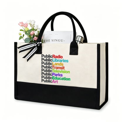 Pagewings Public Libraries15577 Large Tote Bag