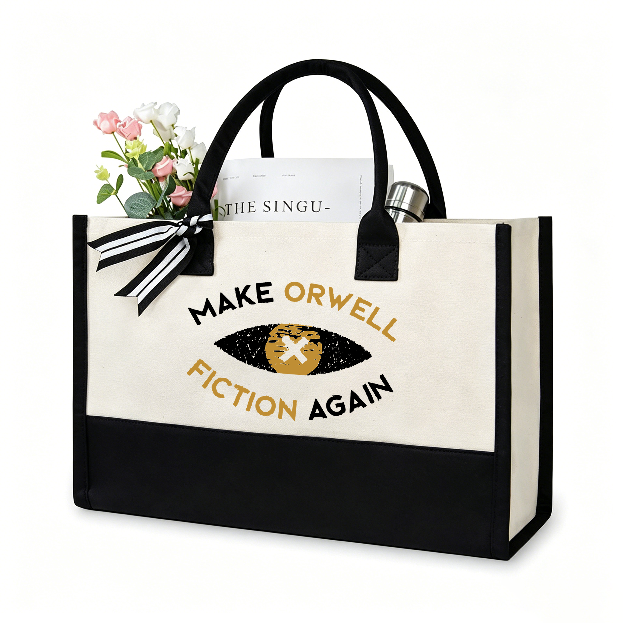 Pagewings Reading Bookish11183 Large Tote Bag