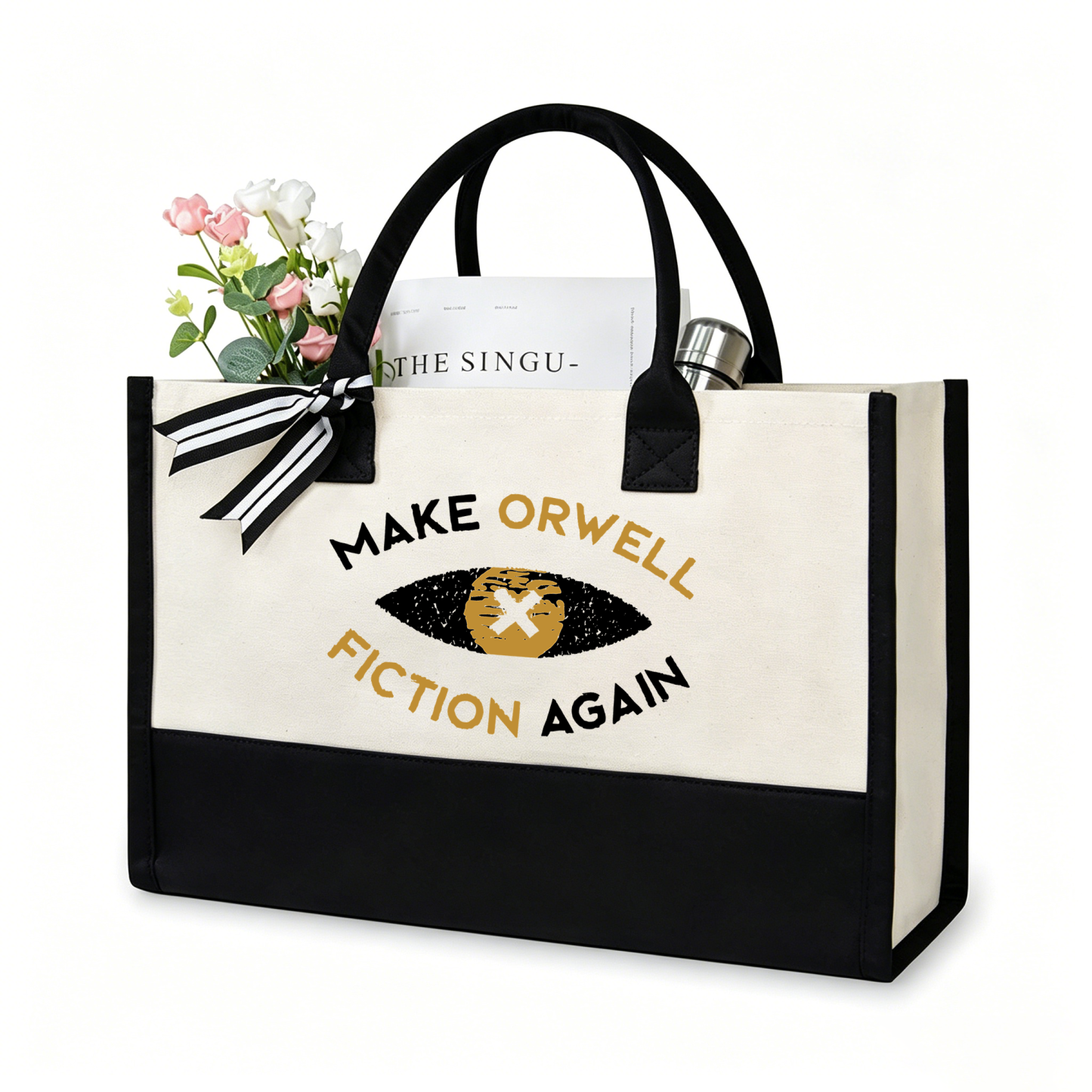Pagewings Reading Bookish11183 Large Tote Bag