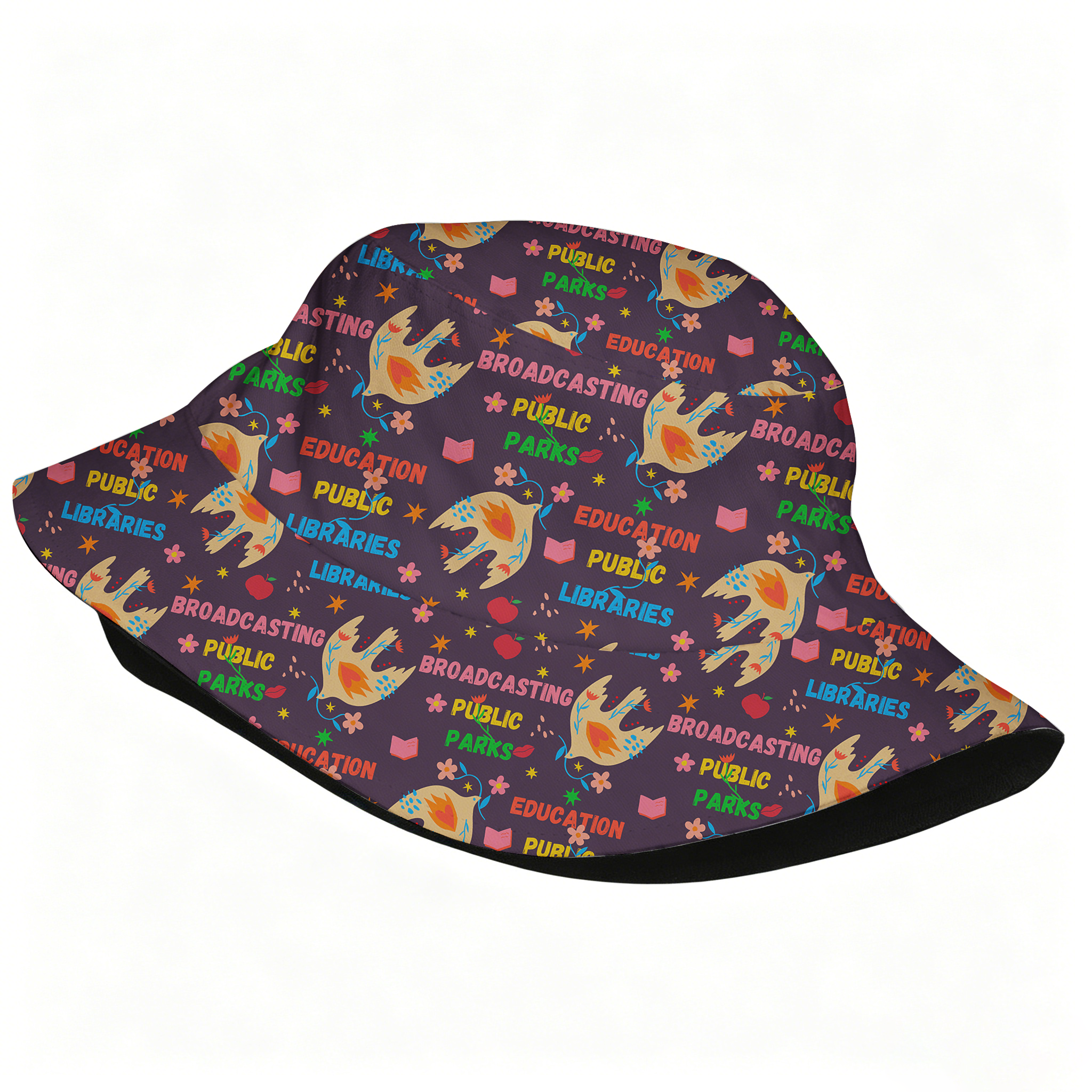Pagewings Broadcasting Public Parks2010H Bucket Hat