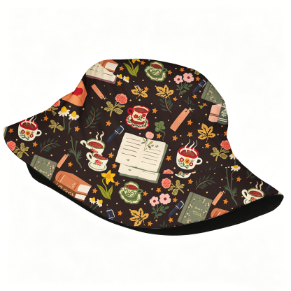 Pagewings Cozy Reading2015H Bucket Hat
