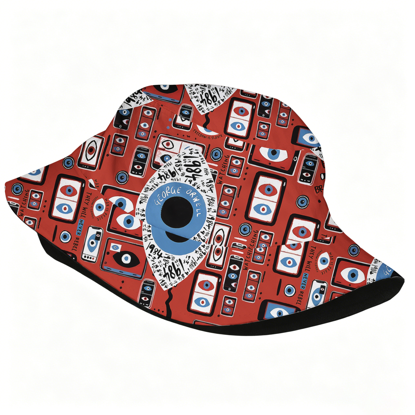 Pagewings Make Orwell Fiction Again2001H Bucket Hat