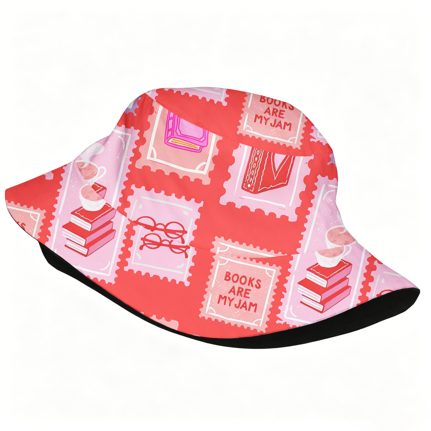 Pagewings Square Neck Books Are My Jam2020H Bucket Hat