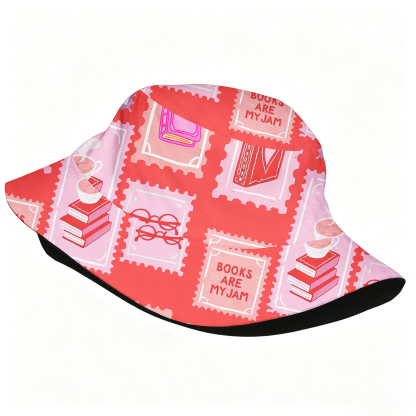 Pagewings Square Neck Books Are My Jam2020H Bucket Hat