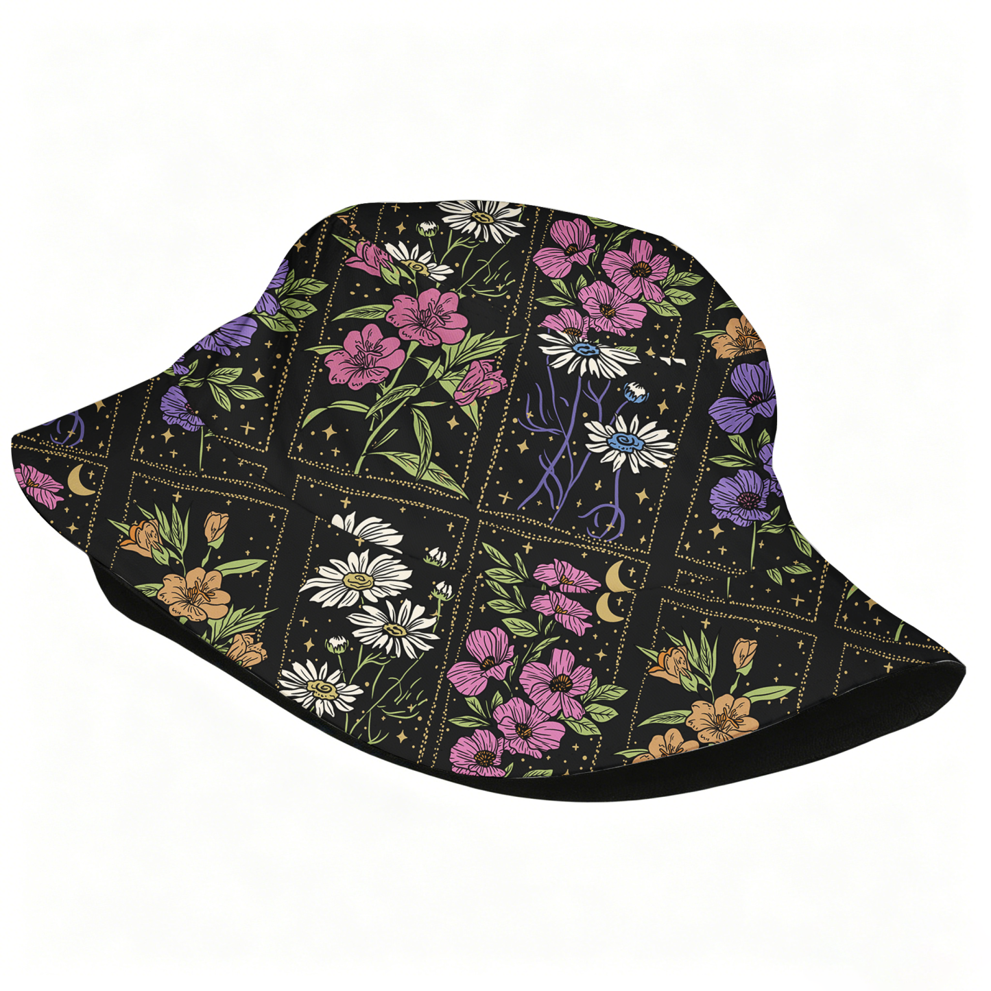 Pagewings Fantasy Fan Flowers Bucket Hat
