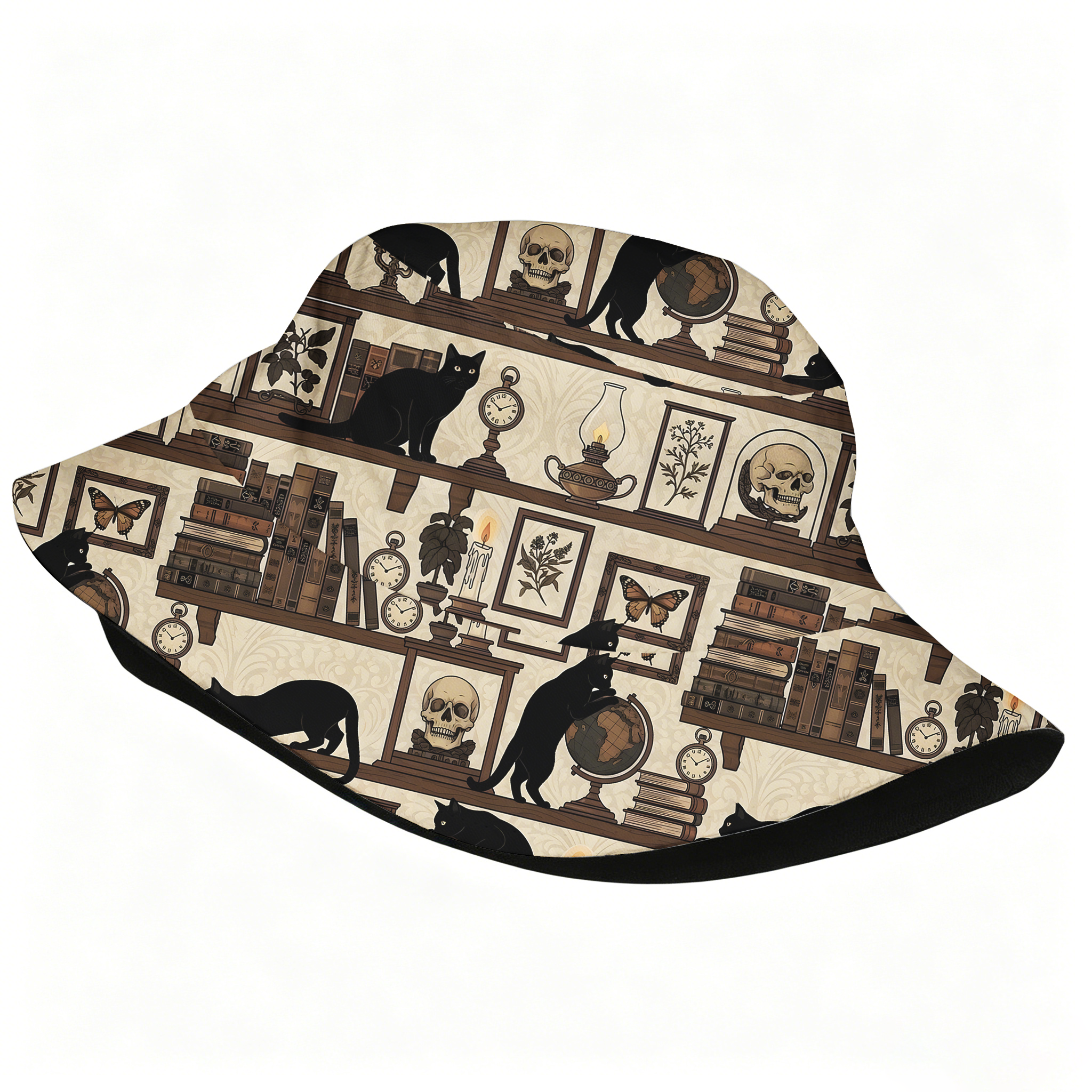 Pagewings Bookish Cat Bucket Hat