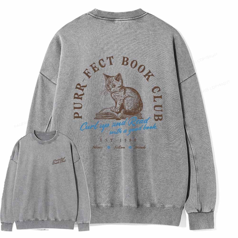 Pagewings Vintage New York Library Tee Unique Find Unisex Bookworm Perfect Gift Unisex Washed Sweatshirt-Pagewings sale