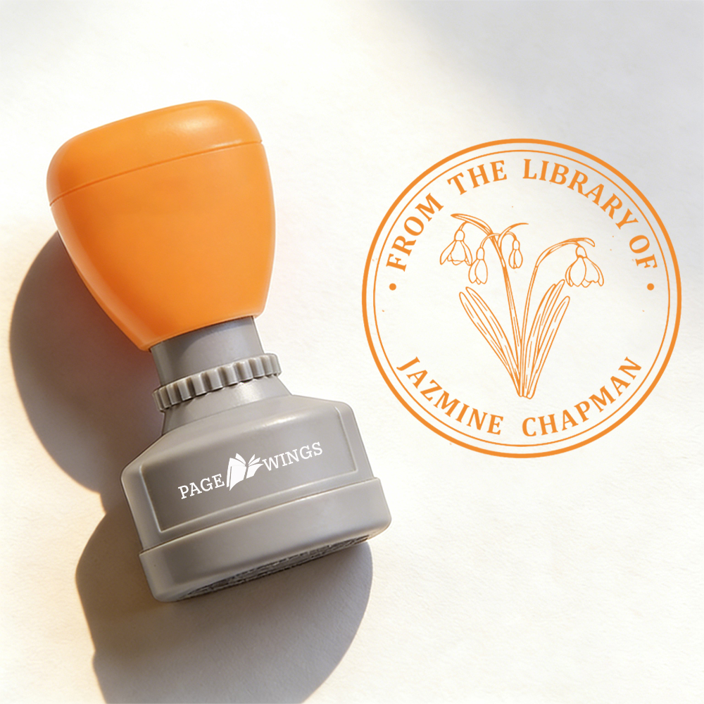 Pagewings Personalized Book Stamp
