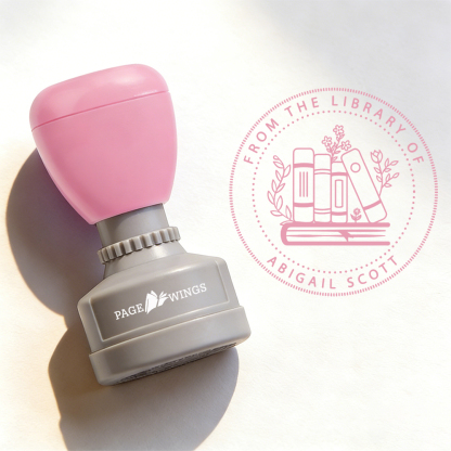 Pagewings Personalized From the Library Stamp