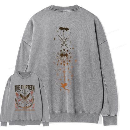 Pagewings The Thirteen Throne Of Glass Shirt Unisex Washed Sweatshirt