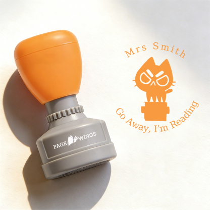 Pagewings Personalized Go Away I’m Reading Stamp