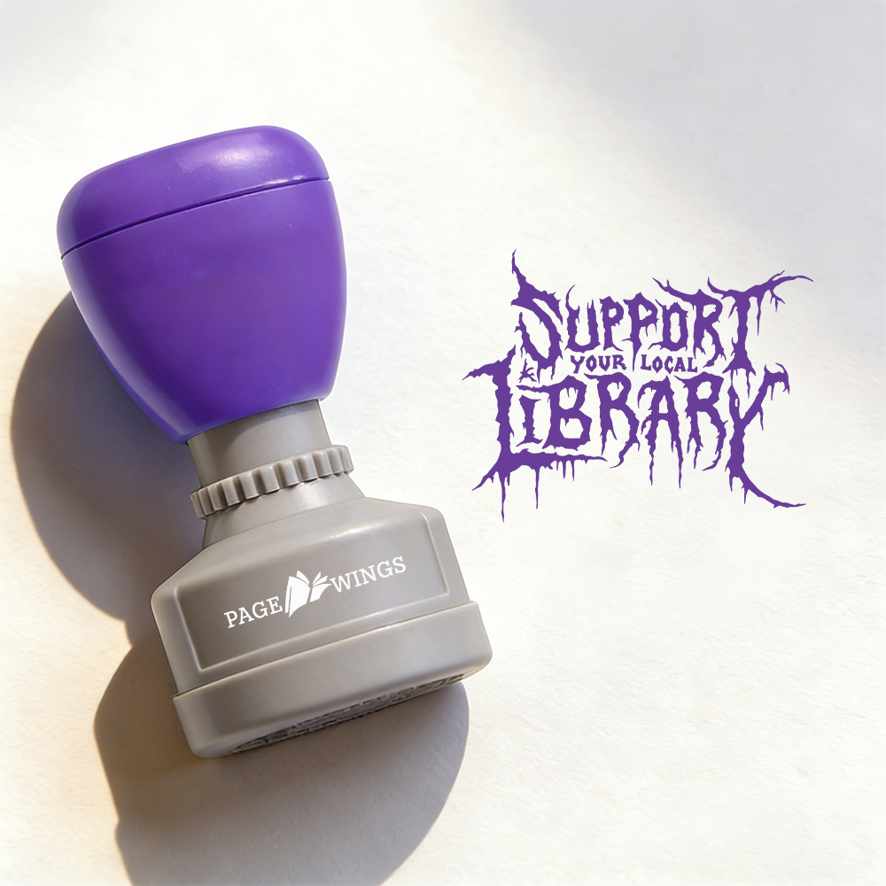Pagewings Support Your Local Library Stamp