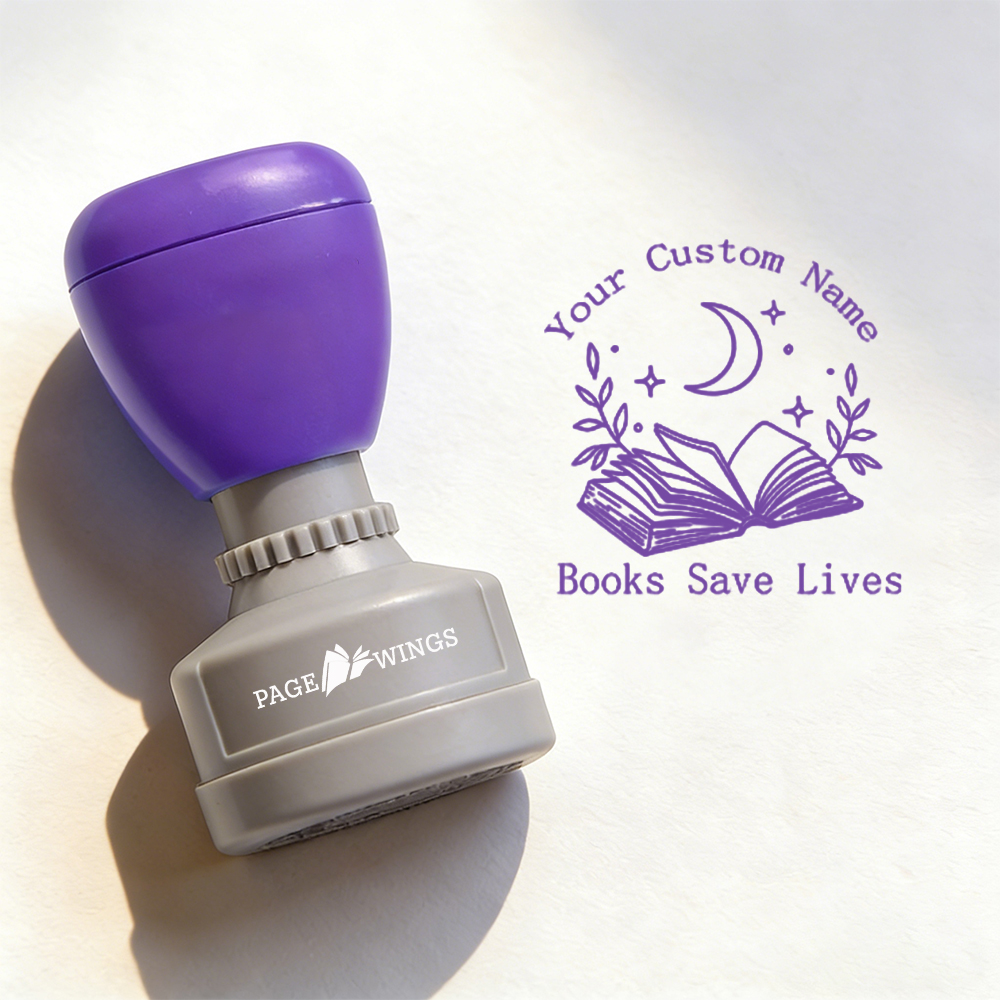 Pagewings Personalized Name Books Stamp