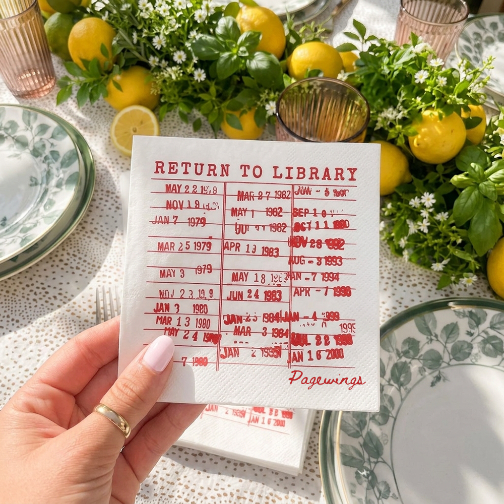 Pagewings Return To Library Paper Napkins 