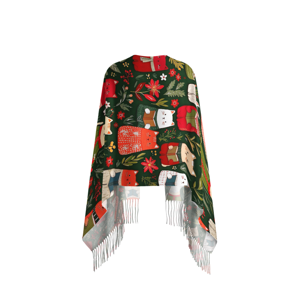 Pagewings Christmas Reading Long Fringe Scarf 