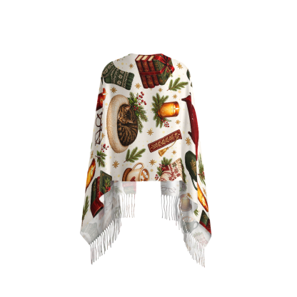 Pagewings Christmas Reading Long Fringe Scarf 