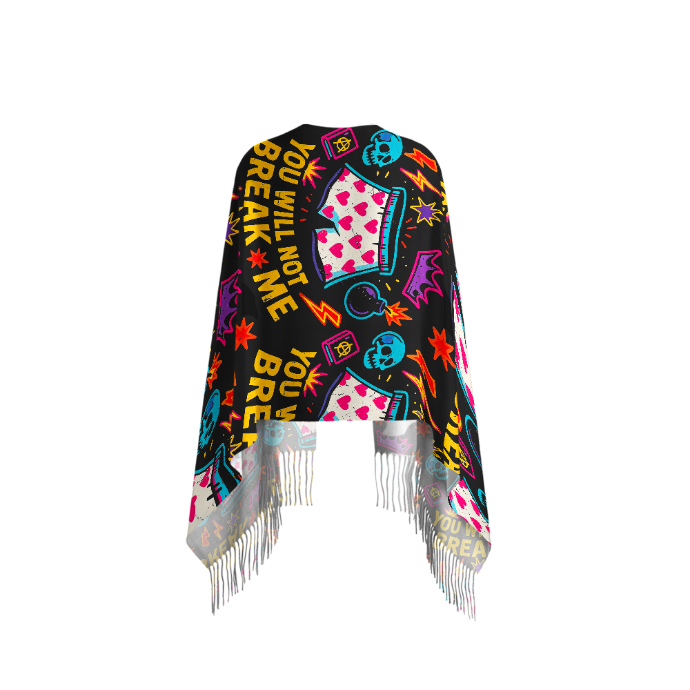 Pagewings Sci Fi Book Lover Long Fringe Scarf 