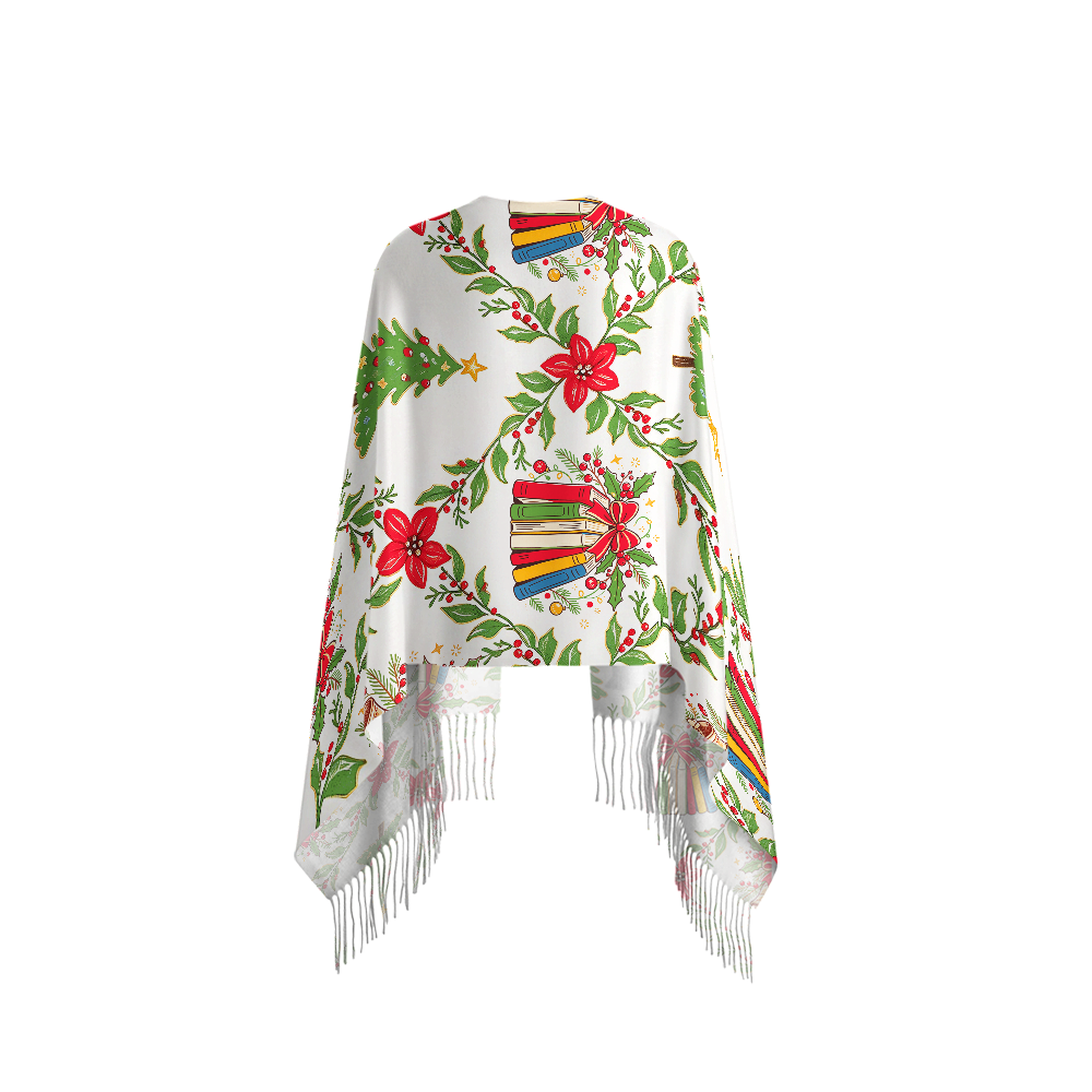 Pagewings Bookish Vibe Long Fringe Scarf 