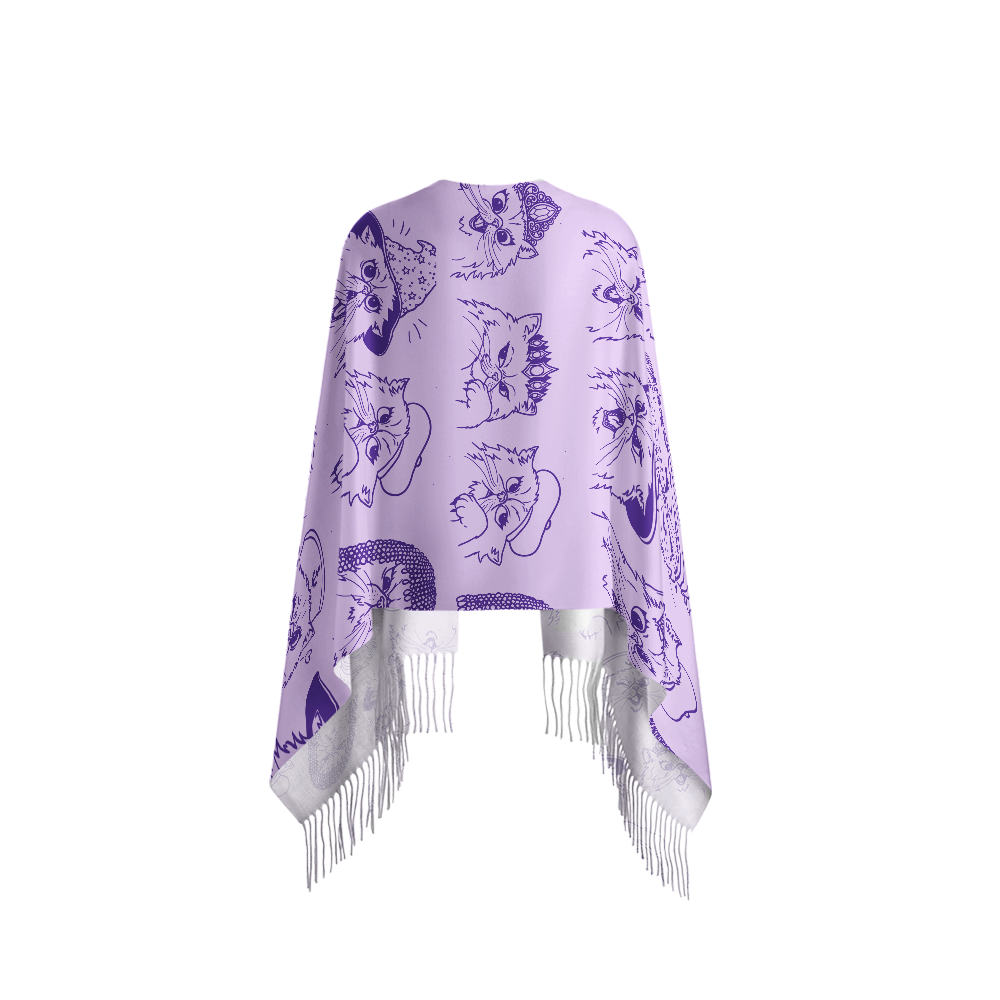 Pagewings Sci Fi Book Lover Long Fringe Scarf 