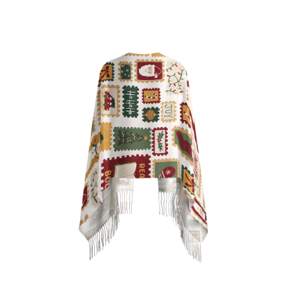 Pagewings Christmas Book Long Fringe Scarf 