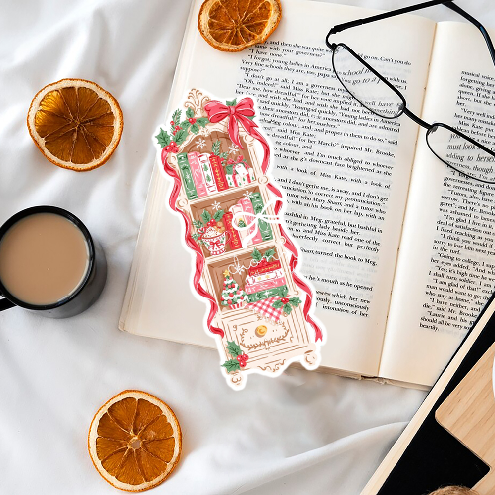 Pagewings Christmas Bookshelf  Bookmark