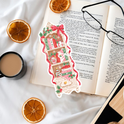 Pagewings Christmas Bookshelf  Bookmark
