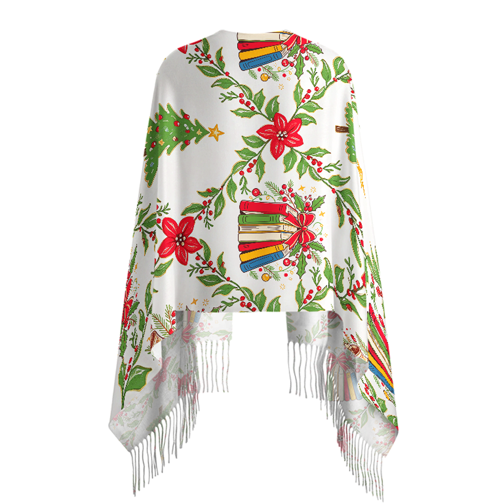 Pagewings Bookish Vibe Long Fringe Scarf 