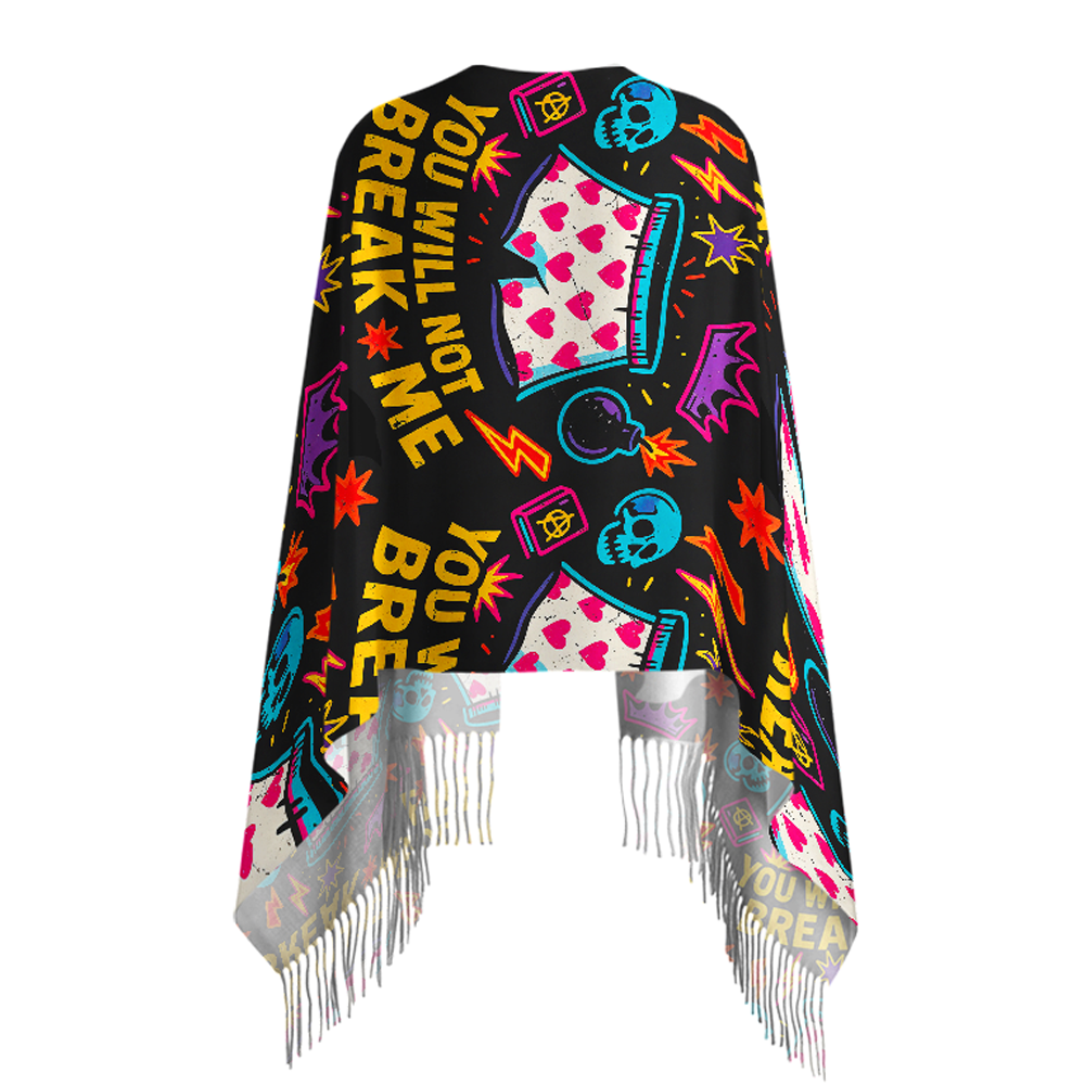 Pagewings Sci Fi Book Lover Long Fringe Scarf 