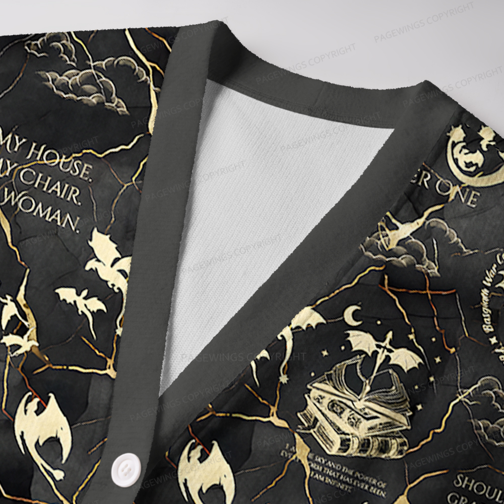 Pagewings Silver One Unisex Ugly Cardigan Sweaters