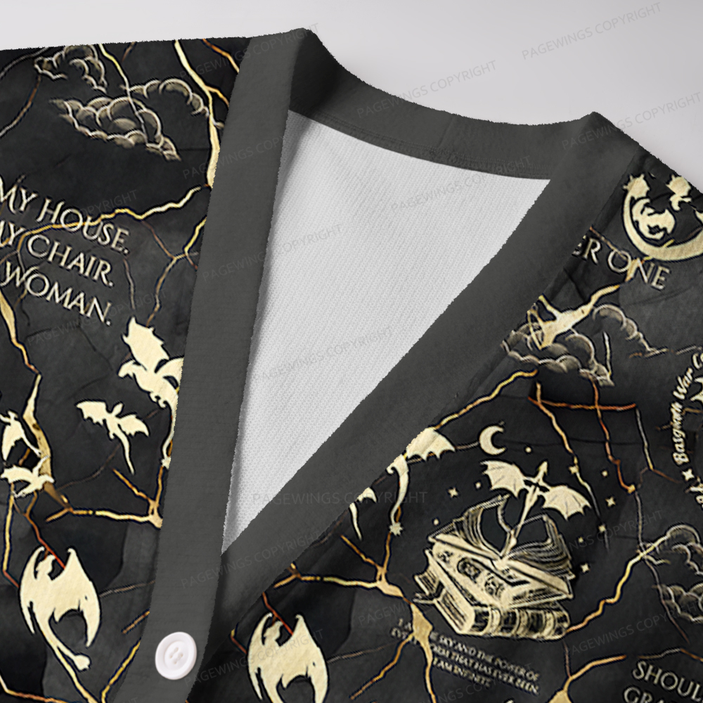 Pagewings Silver One Unisex Ugly Cardigan Sweaters