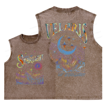 Pagewings Velaris City Of Starlight ACOTAR Two-Sided Unisex Washed Tank Top