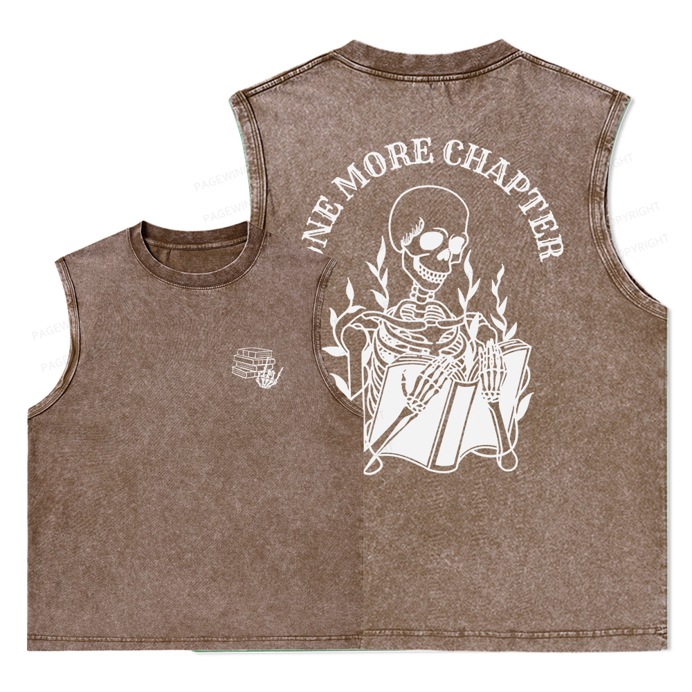 Pagewings One More Chapter Unisex Washed Tank Top