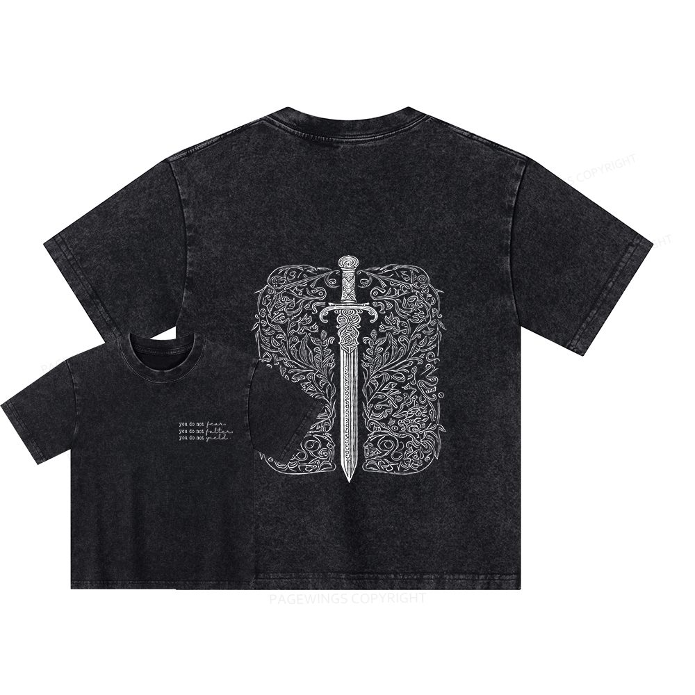 Pagewings You Do Not Yield Unisex Kids Washed T-shirt