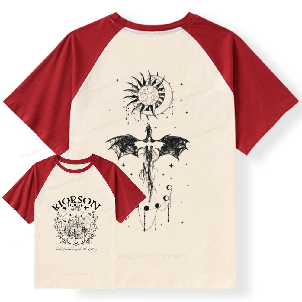 Pagewings  Fourth Wing Raglan T-shirt