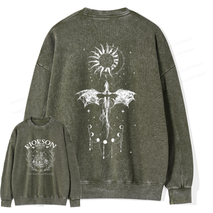 [Copy]Pagewings The World Will Be Saved And Remade Unisex Washed Sweatshirt