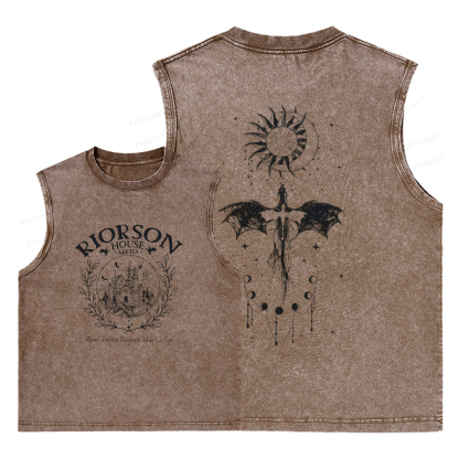 Pagewings Fourth Wing Unisex Washed Tank Top