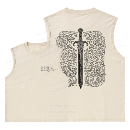 Pagewings You Do Not Yield Unisex Washed Tank Top