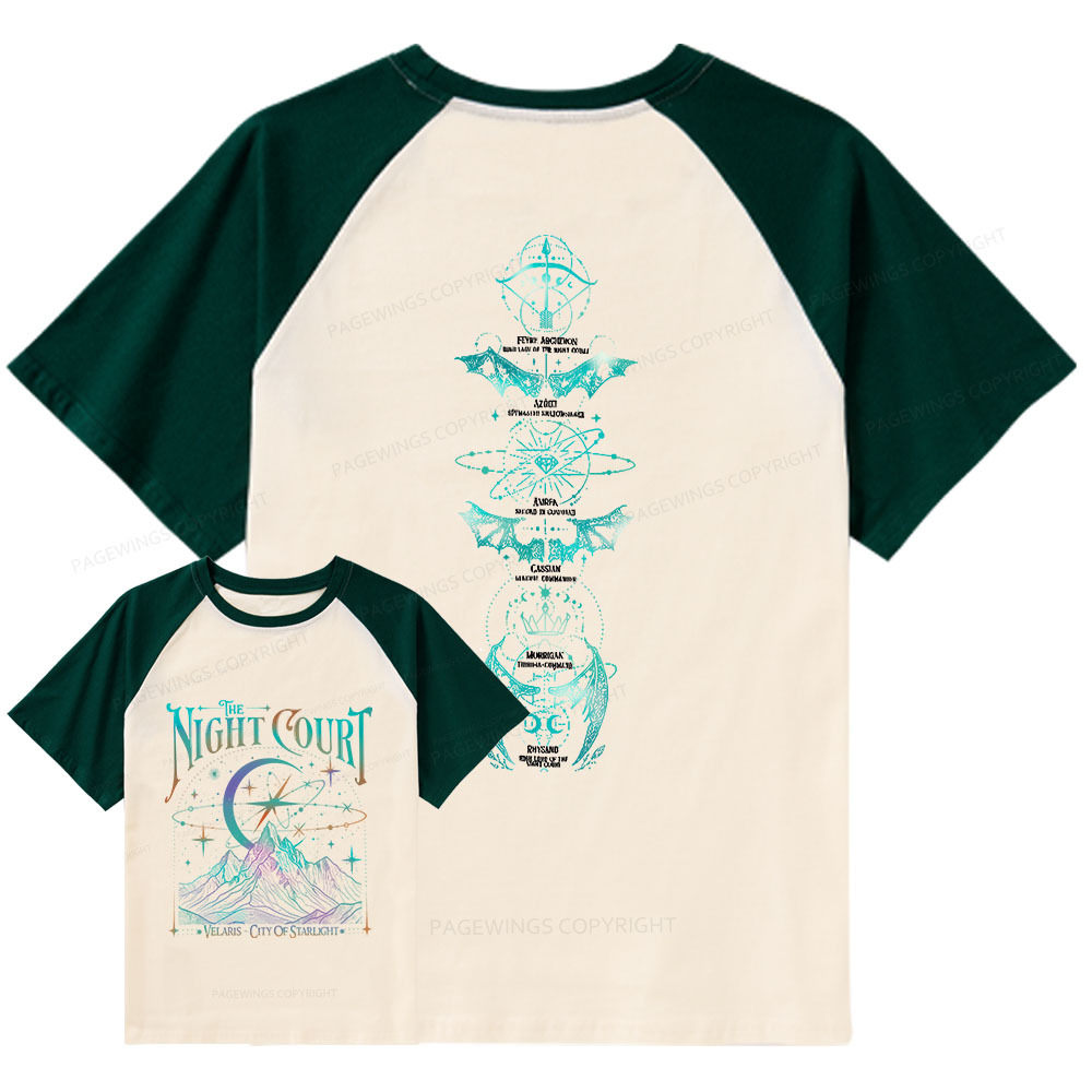 Pagewings The Night Court Raglan T-shirt