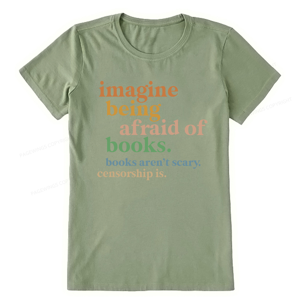 Pagewings Imagine Being Afraid Of Books Unisex Classic T-shirt