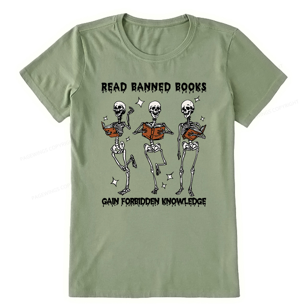Pagewings Read Banned Books Gain Forbidden Knowledge Classic T-shirt