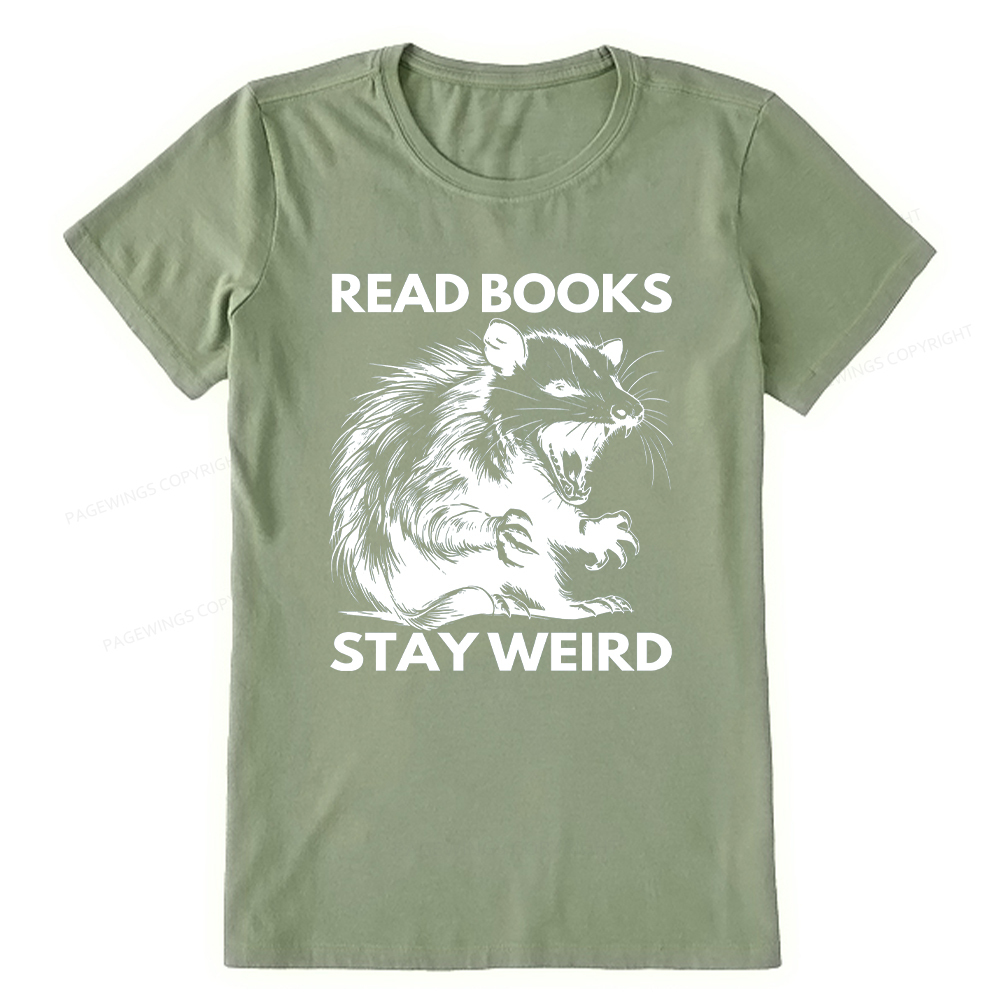 Pagewings Read Books Stay Weird Unisex Classic T-shirt