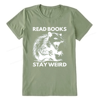 Pagewings Read Books Stay Weird Unisex Classic T-shirt
